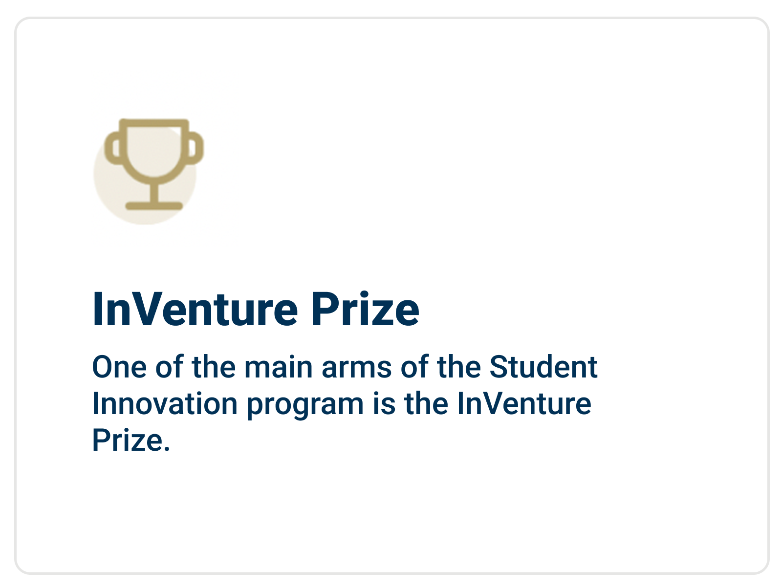 Inventure Prize Information